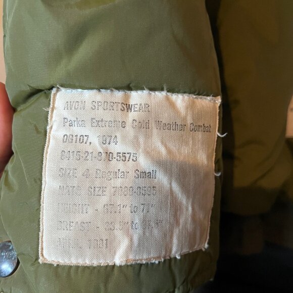 Avon Sportswear Extreme Cold Weather Combat Parka - Picture 4 of 7